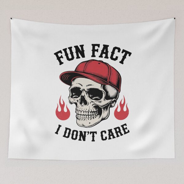 Item preview, Skeleton Fun Fact I Don't Care Sarcastic Humor9  designed and sold by THagBlue.