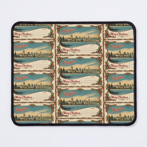 Item preview, Merry Christmas From Oregon USA Postcard Greetings Retro Travel Vintage designed and sold by TravelPostcardGems.