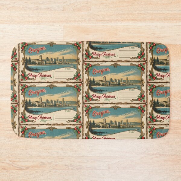 Item preview, Merry Christmas From Oregon USA Postcard Greetings Retro Travel Vintage designed and sold by TravelPostcardGems.