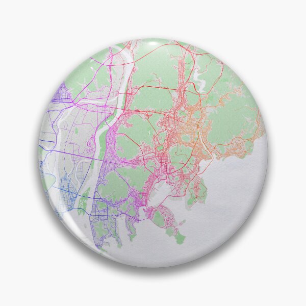 Item preview, Busan City Map of South Korea - Colorful designed and sold by deMAP.