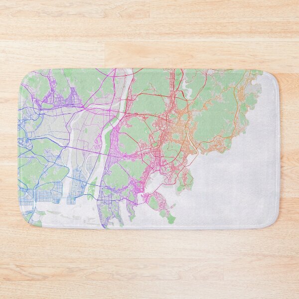 Item preview, Busan City Map of South Korea - Colorful designed and sold by deMAP.