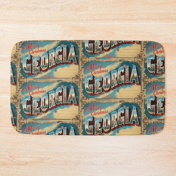 Item preview, Merry Christmas From Georgia USA Postcard Greetings Retro Travel Vintage 2 designed and sold by TravelPostcardGems.