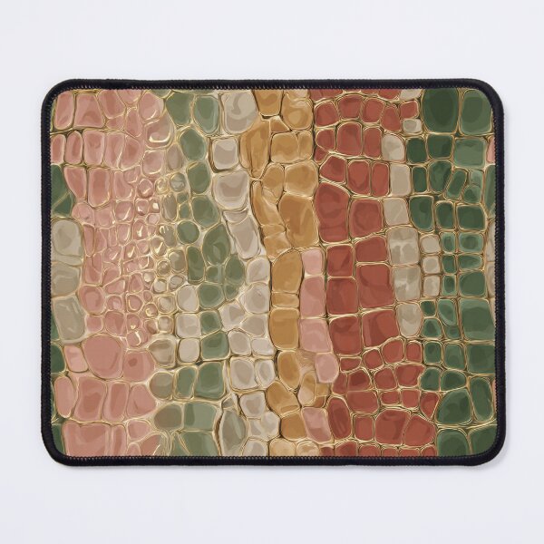 Item preview, Colorful Vibrant Crocodile Skin Texture For Jungle Theme Fan designed and sold by RoyalStarsPatts.