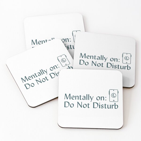 Item preview, Mentally On Do Not Disturb Minimalist Text Tee | Clean Modern Quiet Energy Shirt | Aesthetic Calm Mind Quote Design designed and sold by YasirHamidDesigns .