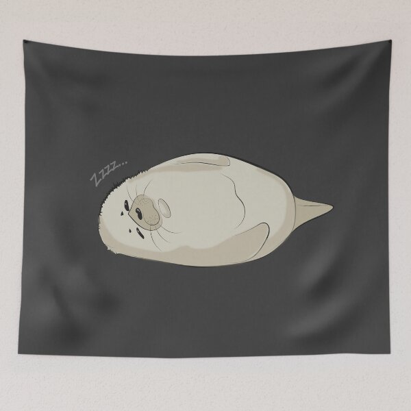 Item preview, Sleepy Cute Seal ZZZZZ Meme Design designed and sold by SKETCHYANDGRAPHIC.