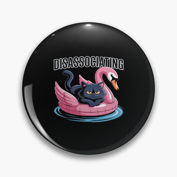 Item preview, Unlink Fat Cat on a Swan Floatie designed and sold by LinlinsDemons.