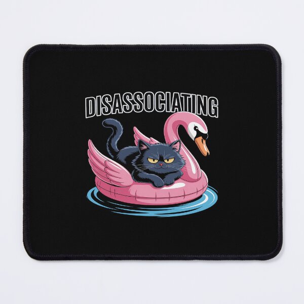 Item preview, Unlink Fat Cat on a Swan Floatie designed and sold by LinlinsDemons.
