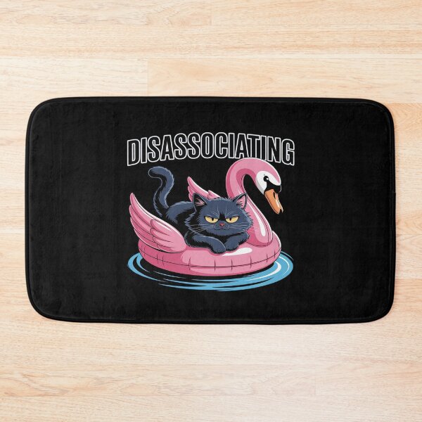 Item preview, Unlink Fat Cat on a Swan Floatie designed and sold by LinlinsDemons.