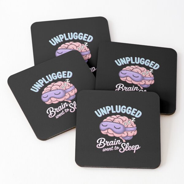 Item preview, Unplugged Brain Went to Sleep Funny Dark designed and sold by LinlinsDemons.
