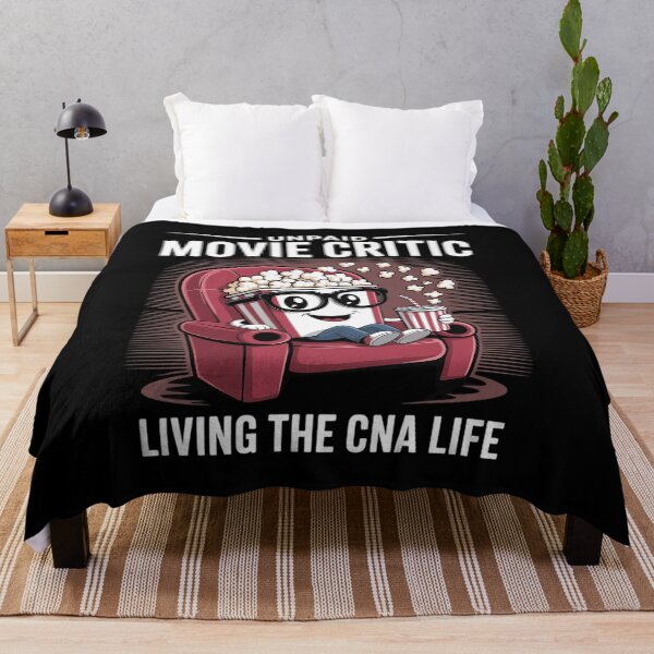 Item preview, Unpaid Movie Critic Living The CNA Life Funny Popcorn designed and sold by LinlinsDemons.