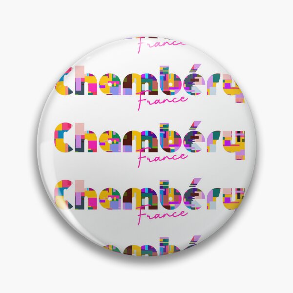Item preview, Chambéry, France, Vibrant Abstract City Typography Art designed and sold by Wanderful-roads.