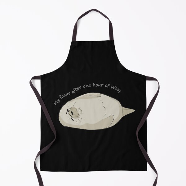Item preview, "My Focus After One Hour of WFH" Funny Seal Meme designed and sold by SKETCHYANDGRAPHIC.