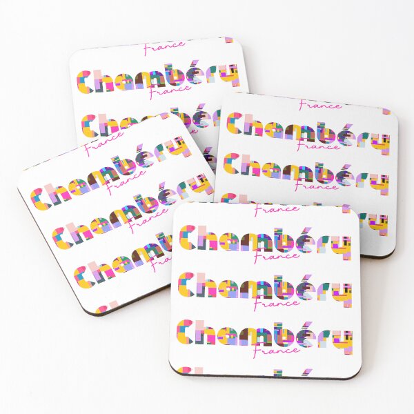 Item preview, Chambéry, France, Vibrant Abstract City Typography Art designed and sold by Wanderful-roads.