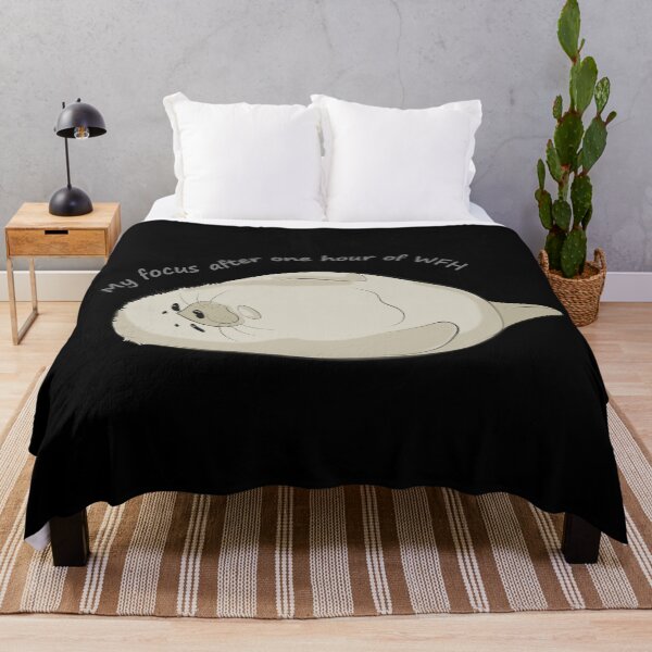 Item preview, "My Focus After One Hour of WFH" Funny Seal Meme designed and sold by SKETCHYANDGRAPHIC.