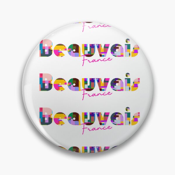 Item preview, Beauvais, France, Vibrant Abstract City Typography Art designed and sold by Wanderful-roads.