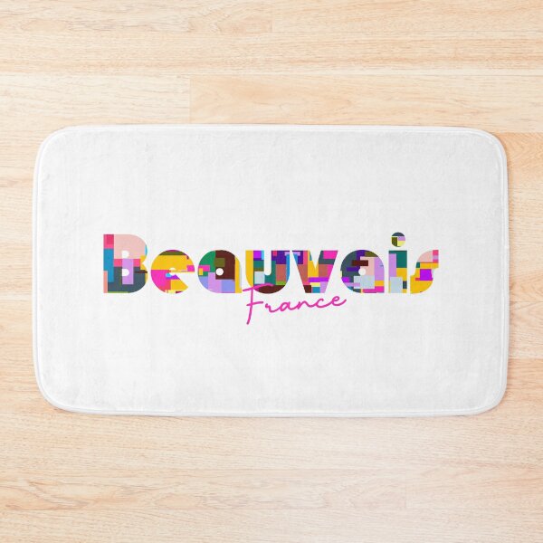 Item preview, Beauvais, France, Vibrant Abstract City Typography Art designed and sold by Wanderful-roads.