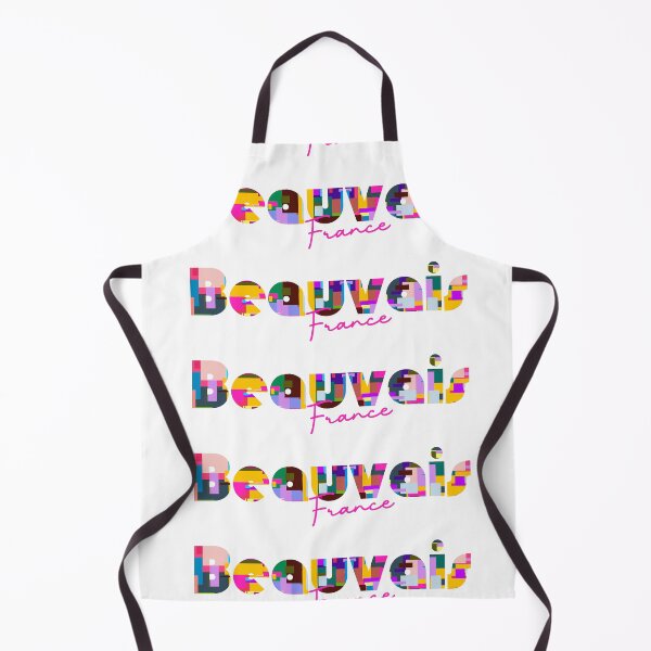 Item preview, Beauvais, France, Vibrant Abstract City Typography Art designed and sold by Wanderful-roads.