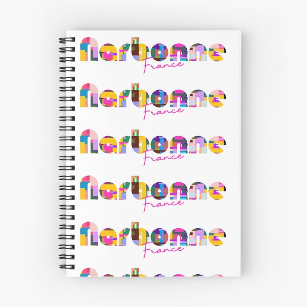 Item preview, Narbonne, France, Vibrant Abstract City Typography Art designed and sold by Wanderful-roads.