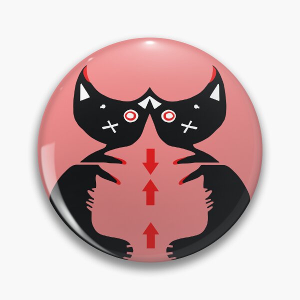 Item preview, The Two Black Cats #SilkyPink designed and sold by Kiekeboekat.