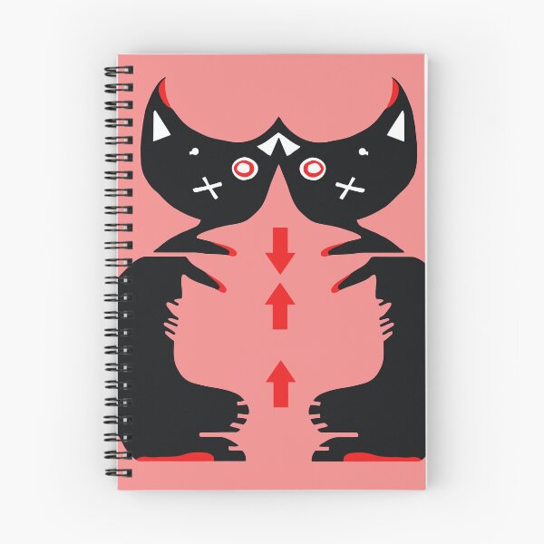 Item preview, The Two Black Cats #SilkyPink designed and sold by Kiekeboekat.
