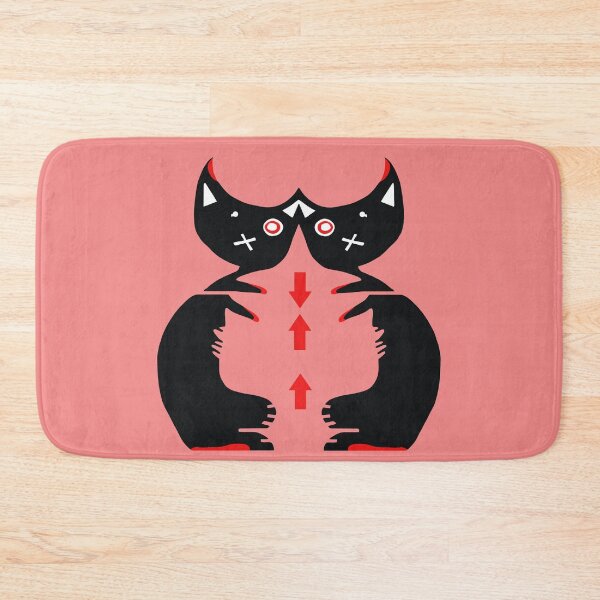 Item preview, The Two Black Cats #SilkyPink designed and sold by Kiekeboekat.
