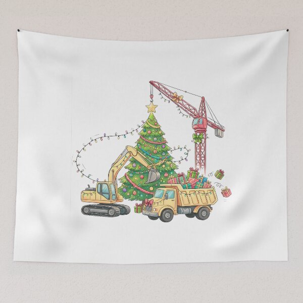 Item preview, Boys Holiday, Construction Christmas, Construction Christmas Shirt for Kids Toddler Youth Christmas Truck, Excavator Christmas Holiday Construction designed and sold by johnfitz-tee.