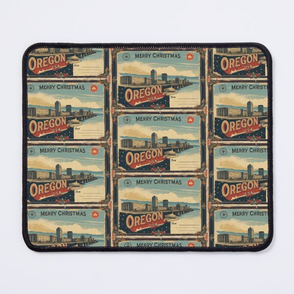 Item preview, Merry Christmas From Oregon USA Postcard Greetings Retro Travel Vintage 2 designed and sold by TravelPostcardGems.