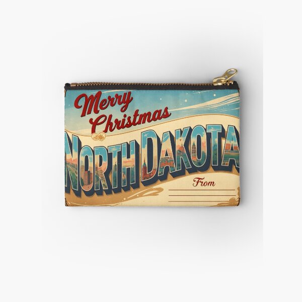 Item preview, Merry Christmas From North Dakota USA Postcard Greetings Retro Travel Vintage 2 designed and sold by TravelPostcardGems.