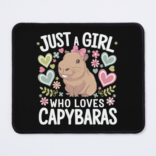 Item preview, Just a girl who loves capybaras designed and sold by jkrphoto.