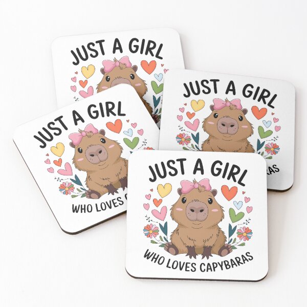 Item preview, Just a girl who loves capybaras designed and sold by jkrphoto.