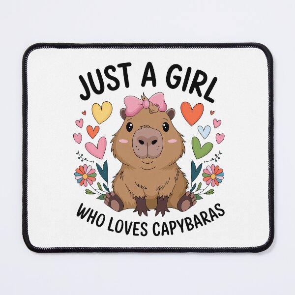 Item preview, Just a girl who loves capybaras designed and sold by jkrphoto.