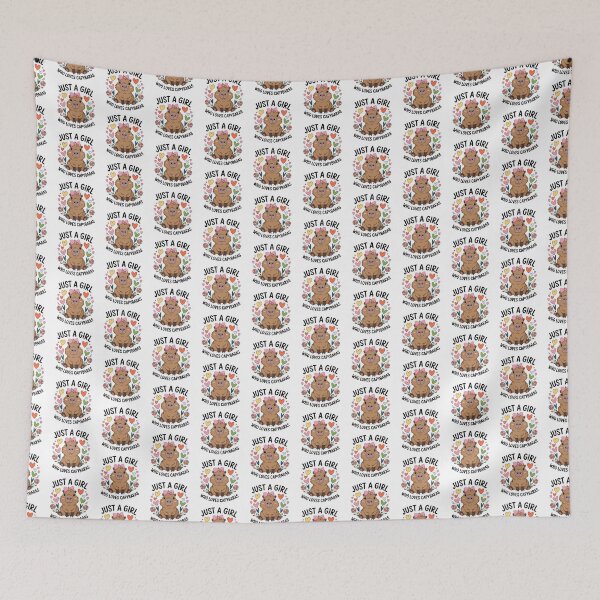Item preview, Just a girl who loves capybaras designed and sold by jkrphoto.