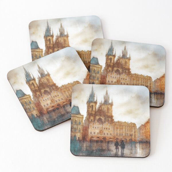 Item preview, Prague Old Town Watercolor designed and sold by caracatita75.