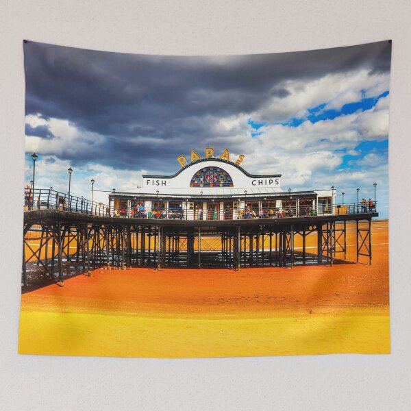Item preview, Stormy Day at Cleethorpes Pier On Golden Sands designed and sold by Paul Thompson Photography.