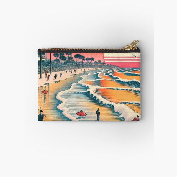 Item preview, Ukiyo-e Myrtle Beach – Edo-Style Coastal Sunset & Palm Tree Landscape designed and sold by Vandy Fullam.