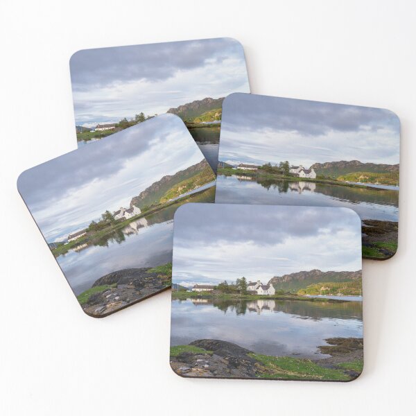 Item preview, Tranquil Reflections of Plockton Village on Loch Carron designed and sold by Kasia Design.