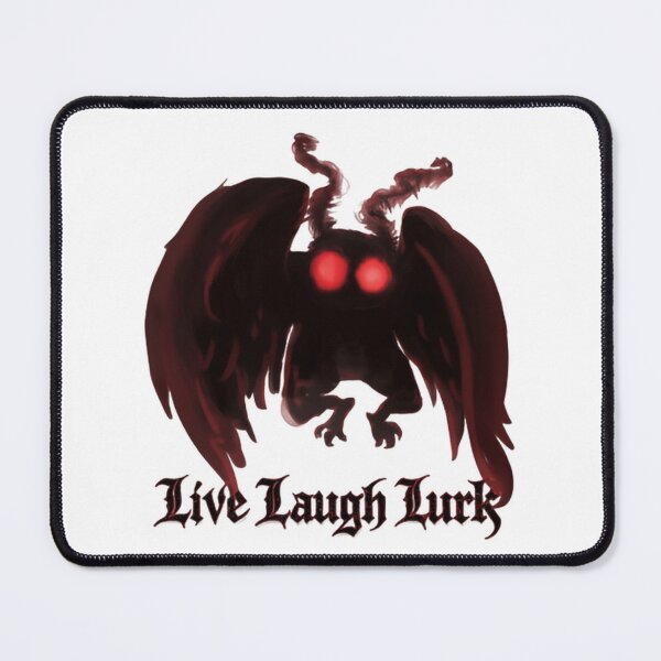 Item preview, Live Laugh Lurk Funny Mothman Through Misty Nights designed and sold by SkeletonsDanger.