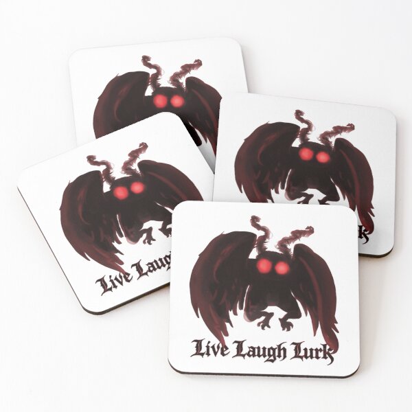 Item preview, Live Laugh Lurk Funny Mothman Through Misty Nights designed and sold by SkeletonsDanger.