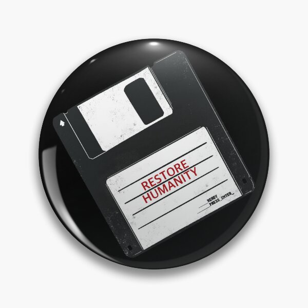 Item preview, Aesthetic | Restore Humanity - Retro Floppy Disk designed and sold by BonelessMemento.