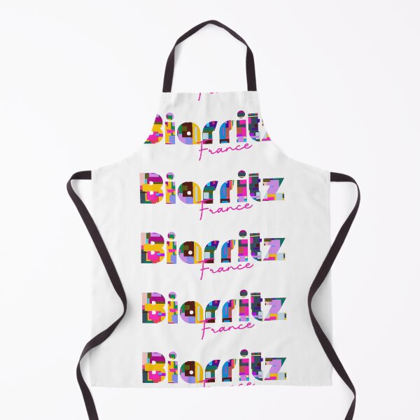 Item preview, Biarritz, France, Vibrant Abstract City Typography Art designed and sold by Wanderful-roads.