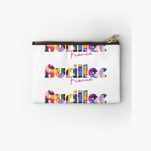 Item preview, Aurillac, France, Vibrant Abstract City Typography Art designed and sold by Wanderful-roads.