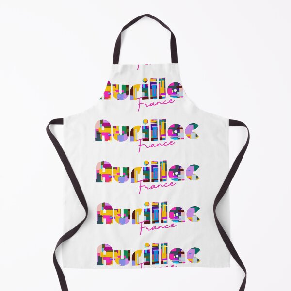 Item preview, Aurillac, France, Vibrant Abstract City Typography Art designed and sold by Wanderful-roads.
