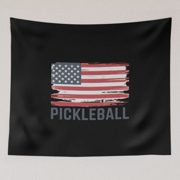 Item preview, US Flag Pickleball Player Paddleball Lover designed and sold by velltoons.