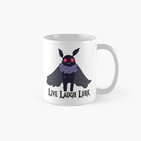 Item preview, Live Laugh Lurk Funny Mothman Among Hidden Shadows designed and sold by SkeletonsDanger.