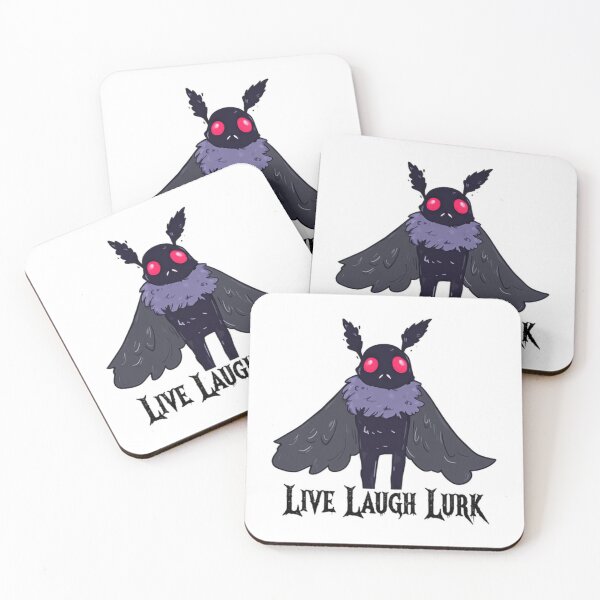 Item preview, Live Laugh Lurk Funny Mothman Among Hidden Shadows designed and sold by SkeletonsDanger.