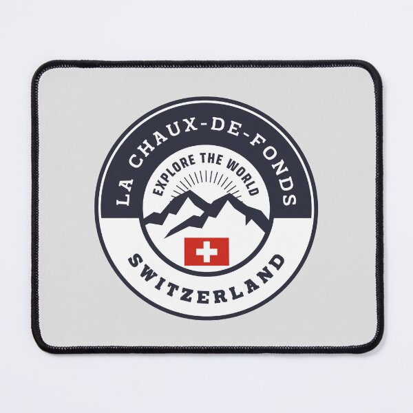 Item preview, La Chaux-de-Fonds Switzerland Black and White Crest designed and sold by World Designs.