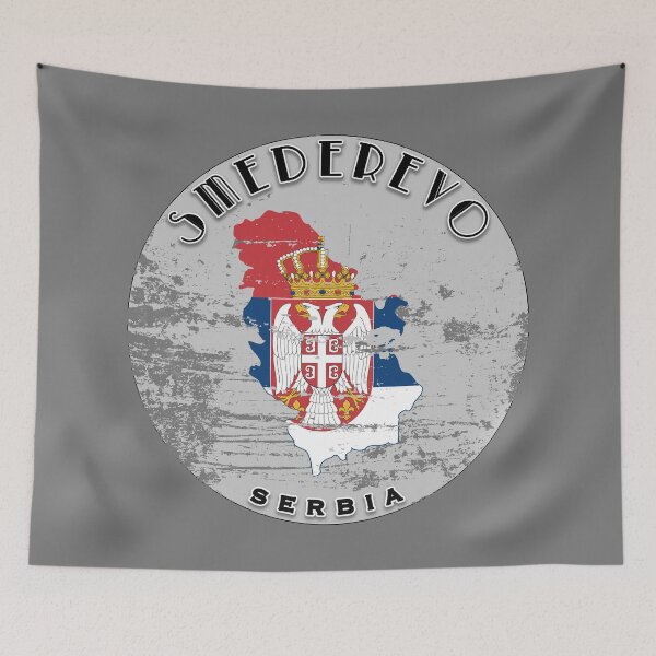 Item preview, Smederevo Serbia Flag Worn  designed and sold by World Designs.