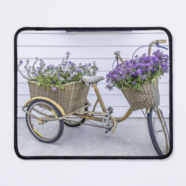 Item preview, Bicycle with Fresh Cut Lavender – Rustic Floral Photography for Apparel & Home Decor designed and sold by Compass and a Camera.