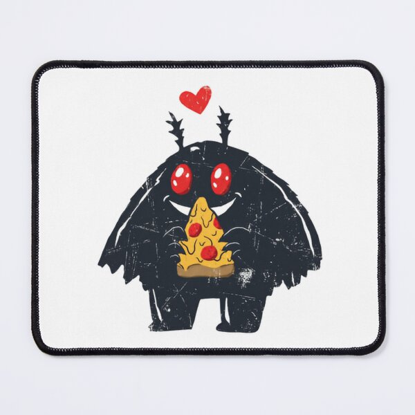 Item preview, Funny Mothman Eating Pizza Late at Night designed and sold by SkeletonsDanger.