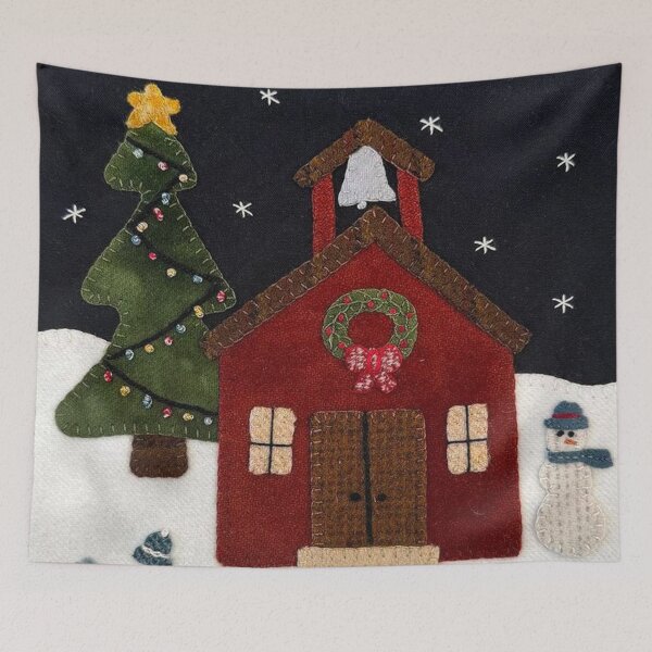 Item preview, red church xmas designed and sold by debrishop.